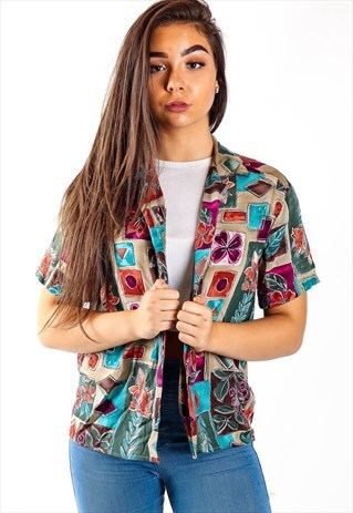 VINTAGE PATTERN SHIRT S552