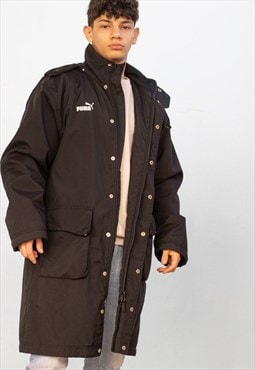 Vintage Puma Coats Coach in Black S