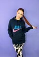 VINTAGE 90S NIKE SWOOSH BLACK HOODIE