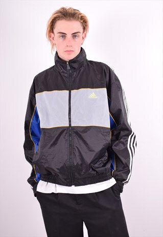 ADIDAS MENS VINTAGE JACKET LARGE MULTI 90'S
