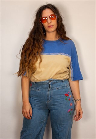 VINTAGE 90S CHEST STRIPE T-SHIRT