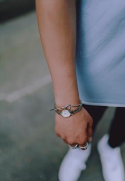 Minimalistic Stainless Steal Knot Bangle