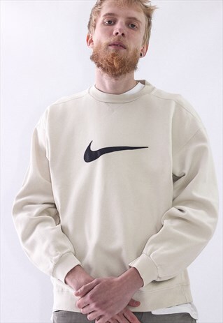 VINTAGE MENS NIKE BIG LOGO SWEATSHIRT CREW NECK
