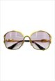 CHRISTIAN DIOR SUNGLASSES ROUND PINK TINTED GOLD OVERSIZED 