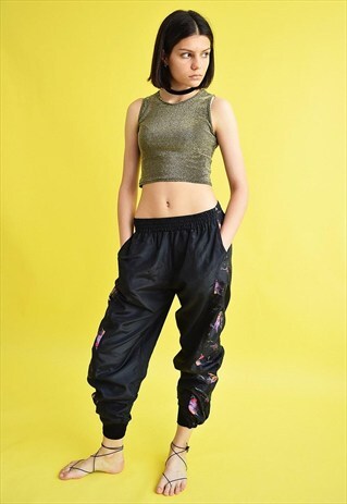 80'S RETRO SPORTS ATHLEISURE TRACKSUIT BOTTOMS TROUSERS