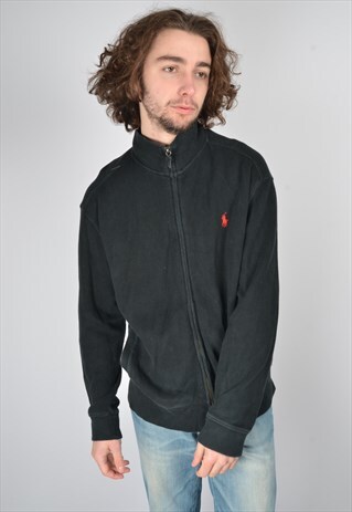 VINTAGE POLO RALPH LAUREN ZIP UP SWEATSHIRT