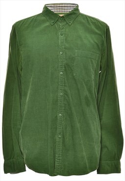 Vintage Beyond Retro Corduroy Green Classic Shirt - L