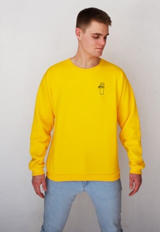 YELLOW FRESH AS FUCK SWEATSHIRT