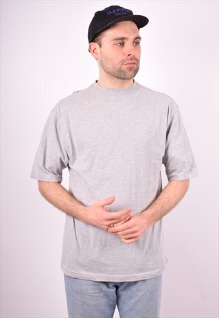 LEVI'S MENS VINTAGE T-SHIRT TOP SMALL GREY 90S