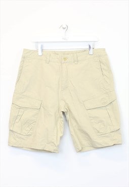 Vintage Timberland cargo shorts in beige. Best fits 35