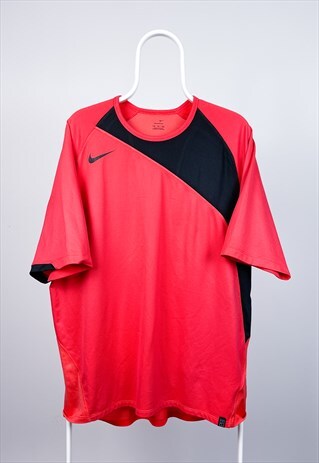 VINTAGE NIKE T-SHIRT SWOOSH RED XL