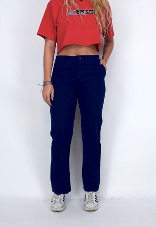 VINTAGE 90'S RALPH LAUREN NAVY BLUE TROUSERS WITH POCKETS