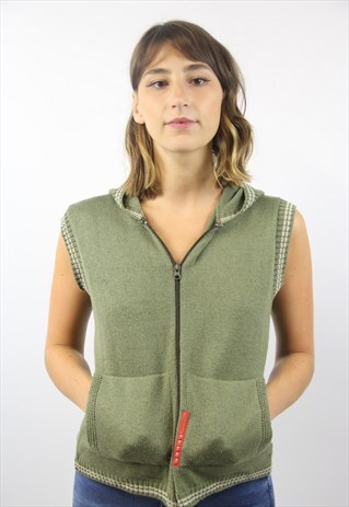 VINTAGE PRADA ZIP UP JUMPER