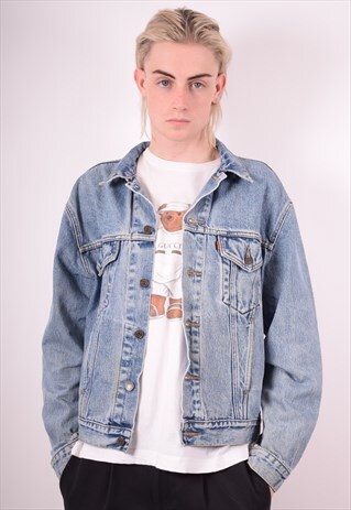 LEVI'S MENS VINTAGE DENIM JACKET MEDIUM BLUE 90S