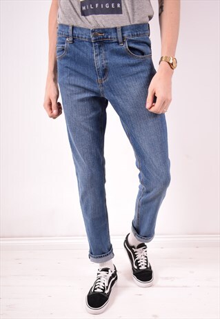 CHEAP MONDAY MENS VINTAGE JEANS W31 L32 BLUE 90S