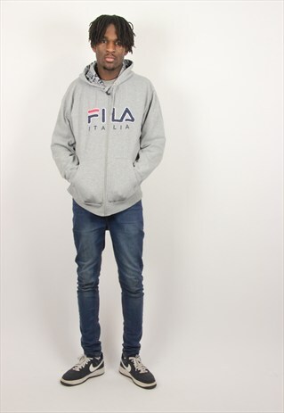 VINTAGE FILA ZIP UP HOODIE