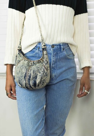 VINTAGE DENIM PURSE LOGO 90S X 3.4