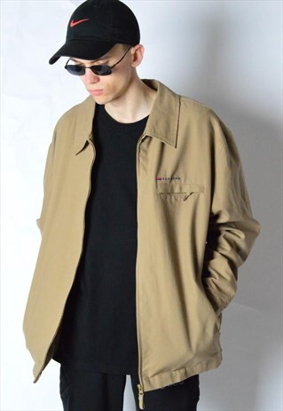 VINTAGE 90S BEIGE CAMEL MINIMALIST JACKET