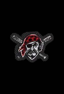 Embroidered Modern Pirate iron on patch / sew on patch