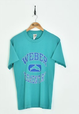 Vintage Weber Elementary T-Shirt Green XSmall