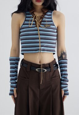 Women's design lace-up vest SS2022 VOL.4