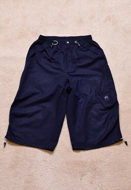 Vintage Nike OG Silver Tag Navy Board Shorts