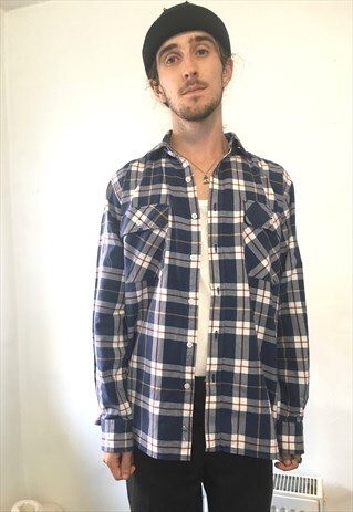 VINTAGE CHECK FLANNEL SHIRT