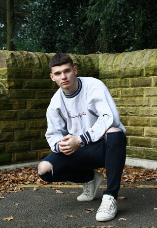 VINTAGE GREY CHAMPION REVERSE WEAVE SWEATSHIRT