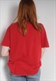 VINTAGE TOMMY HILFIGER CREW NECK T-SHIRT - RED