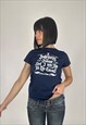 UNIQUE VINTAGE 00S SLOGAN GRAPHIC BABY TEE