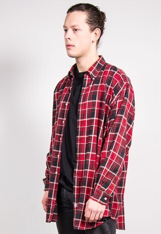 90'S VINTAGE RALPH LAUREN RED CHECK SHIRT