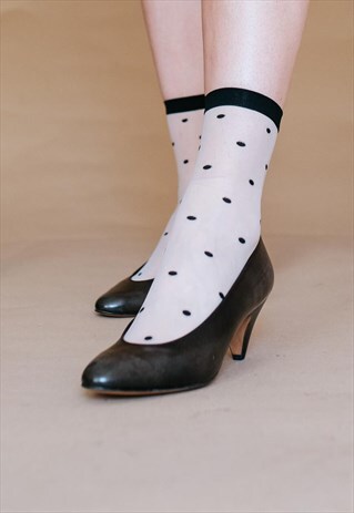 VINTAGE 80S BLACK LEATHER HEELS