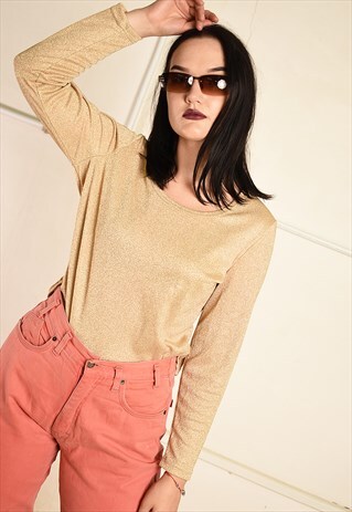 VINTAGE Y2K SPARKLING SHIMMER PARTY TOP