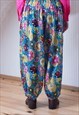 BRIGHT COLORFUL LIGHT HAREM STYLE COTTON TROUSERS