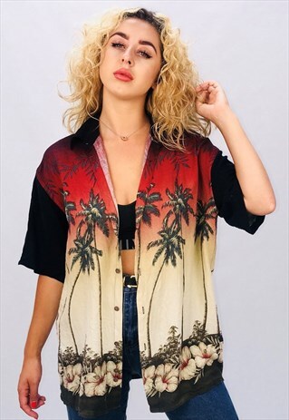 VINTAGE OVERSIZED HAWAIIAN UNISEX SHIRT
