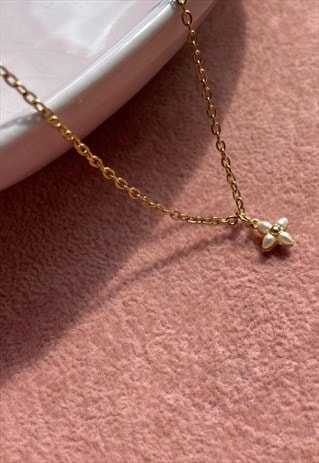 AUTHENTIC LOUIS VUITTON FLORAGRAM PENDANT- REWORKED NECKLACE