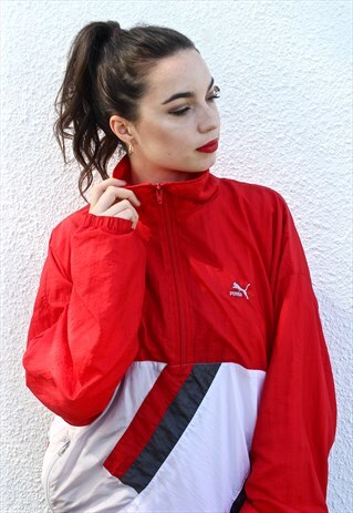 80'S RARE RED FESTIVAL WINDBREAKER