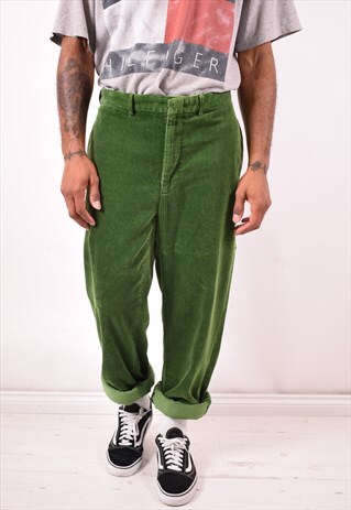POLO RALPH LAUREN MENS VINTAGE CORDUROY TROUSERS W36 L34 90S
