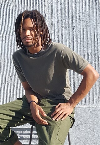 90S GERMAN ARMY GREEN SHORT SLEEVE TEE SHIRT