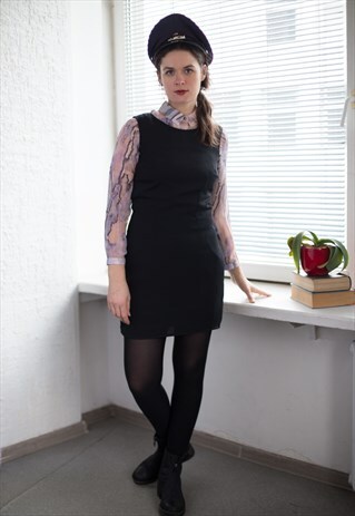 VINTAGE 80'S BLACK MINI DRESS