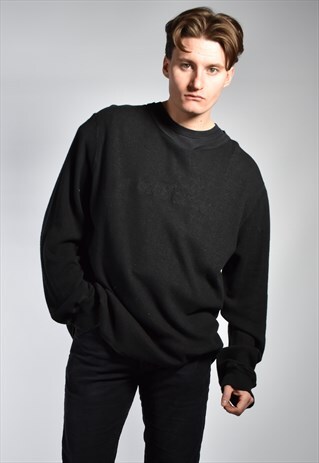 VINTAGE 2002 STONE ISLAND GARMENT DYED STITCHED LOGO JUMPER