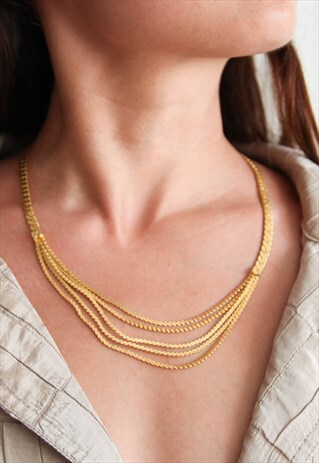 DEADSTOCK 80'S GOLD CHAIN NECKLACE