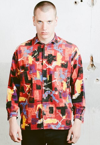 VINTAGE PATTERNED CORDUROY SHIRT