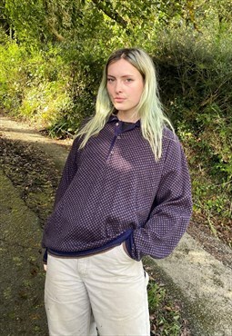 Vintage Wool Knitted Patterned Size XL Jumper in Multi