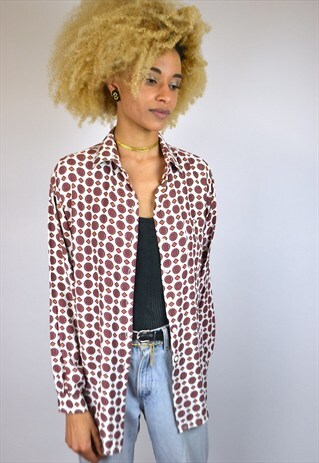 VINTAGE 90'S PATTERNED BLOUSE