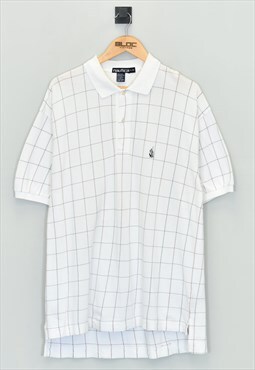 Vintage Nautica Polo T-Shirt White XLarge