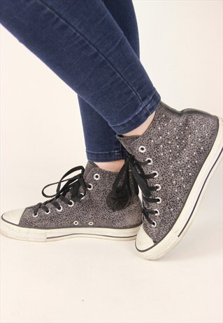 VINTAGE STUDDED CONVERSE TRAINERS
