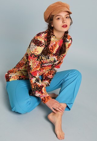 60'S RETRO MOD TWIGGY PARIS CHIC FESTIVAL TUNIC TOP