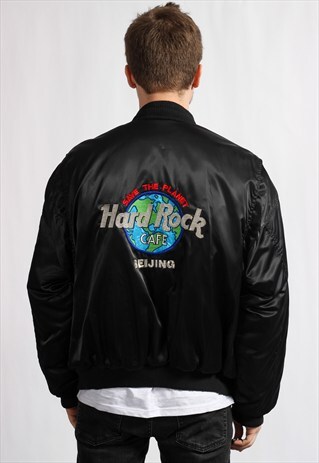 VINTAGE HARD ROCK CAFE BOMBER JACKET