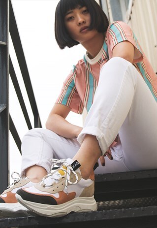 PINK & BEIGE DADDY SHOES